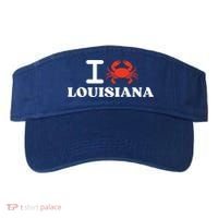 I Love Louisiana Crab Shellfish National Seafood Month Gift Visor thumb 0