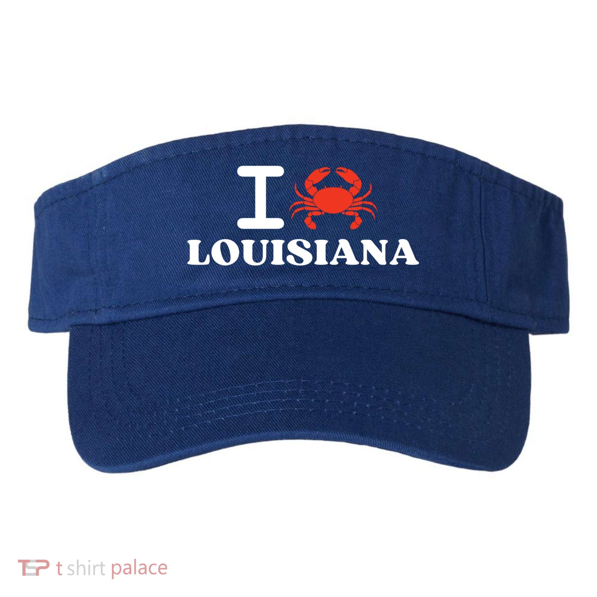 I Love Louisiana Crab Shellfish National Seafood Month Gift Visor