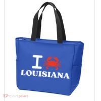 I Love Louisiana Crab Shellfish National Seafood Month Gift Tote Bag thumb 3