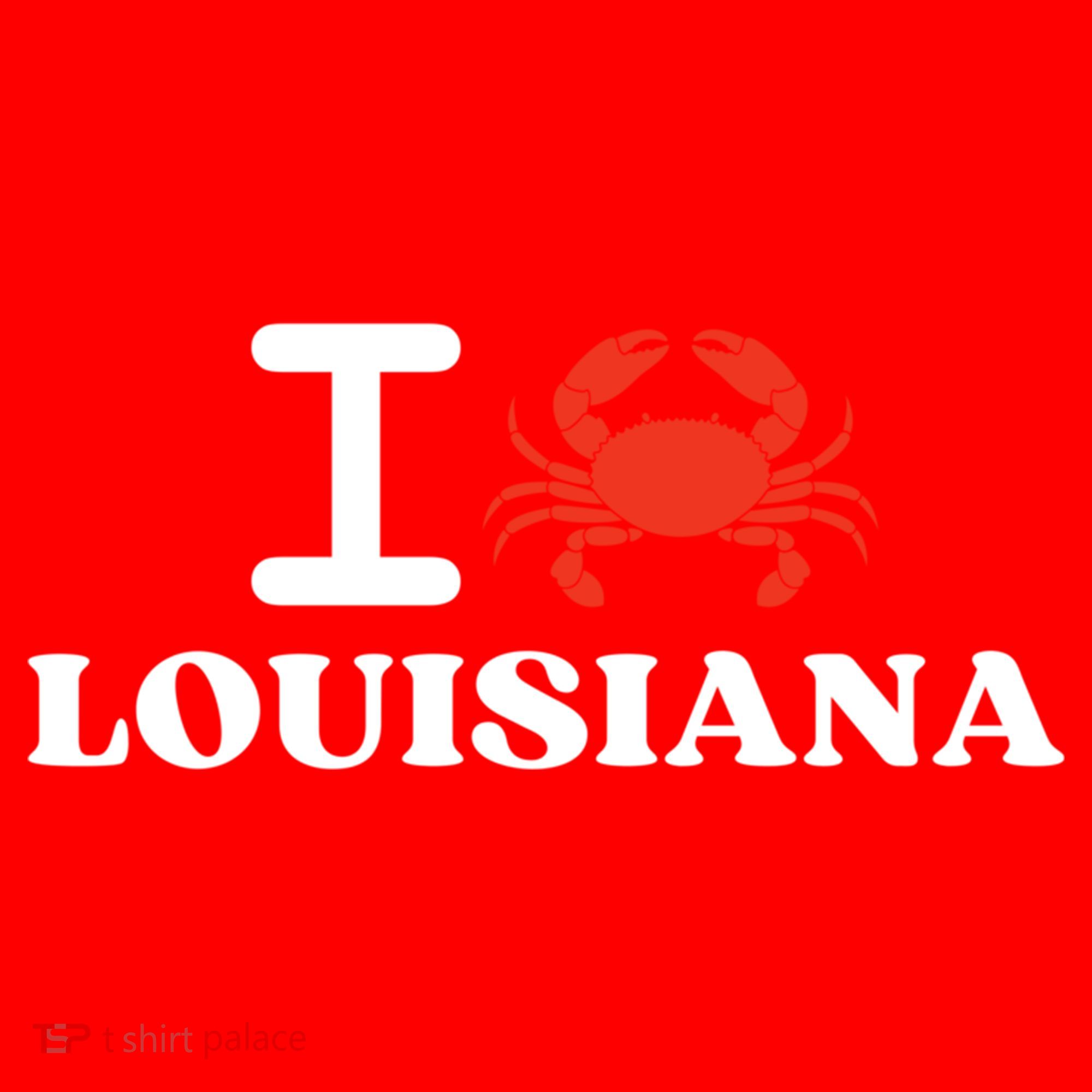 I Love Louisiana Crab Shellfish National Seafood Month Gift Santa Hat
