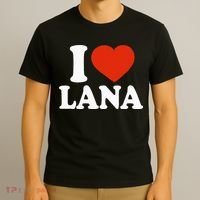 I Love Lana I Heart Lana Red Heart Valentine T-Shirt thumb 3
