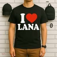 I Love Lana I Heart Lana Red Heart Valentine T-Shirt thumb 6
