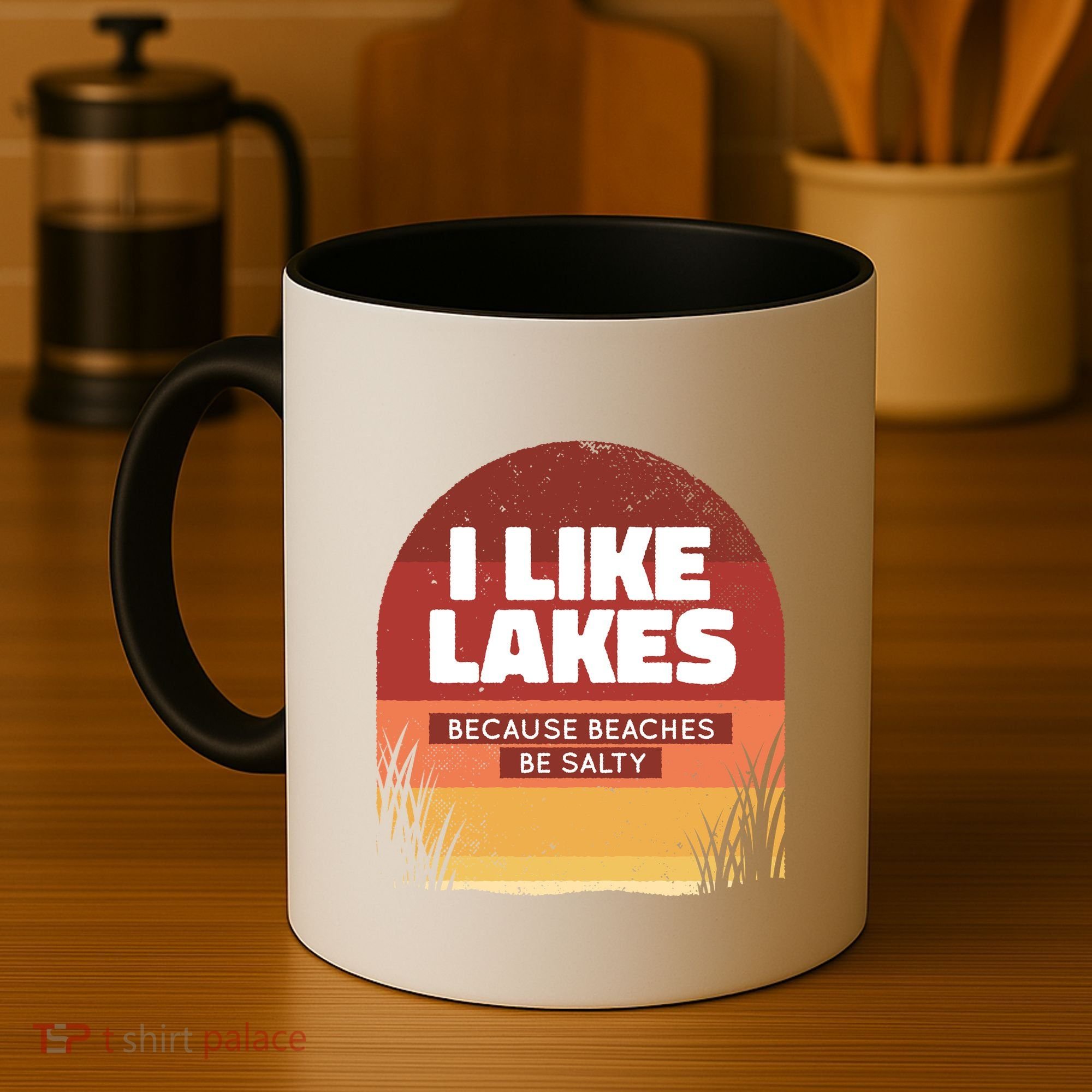 I Like Lakes Because Beaches Be Salty Coffee Mug
