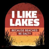 I Like Lakes Because Beaches Be Salty Coffee Mug thumb 5