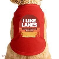 I Like Lakes Because Beaches Be Salty Doggie Tank thumb 0