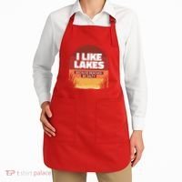 I Like Lakes Because Beaches Be Salty Apron thumb 2
