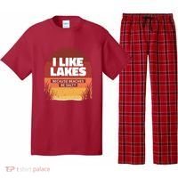I Like Lakes Because Beaches Be Salty Pajama Set thumb 0