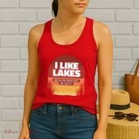 I Like Lakes Because Beaches Be Salty Women's Tank Top thumb 2