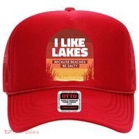 I Like Lakes Because Beaches Be Salty Hat thumb 0