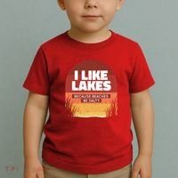 I Like Lakes Because Beaches Be Salty Toddler T-Shirt thumb 2