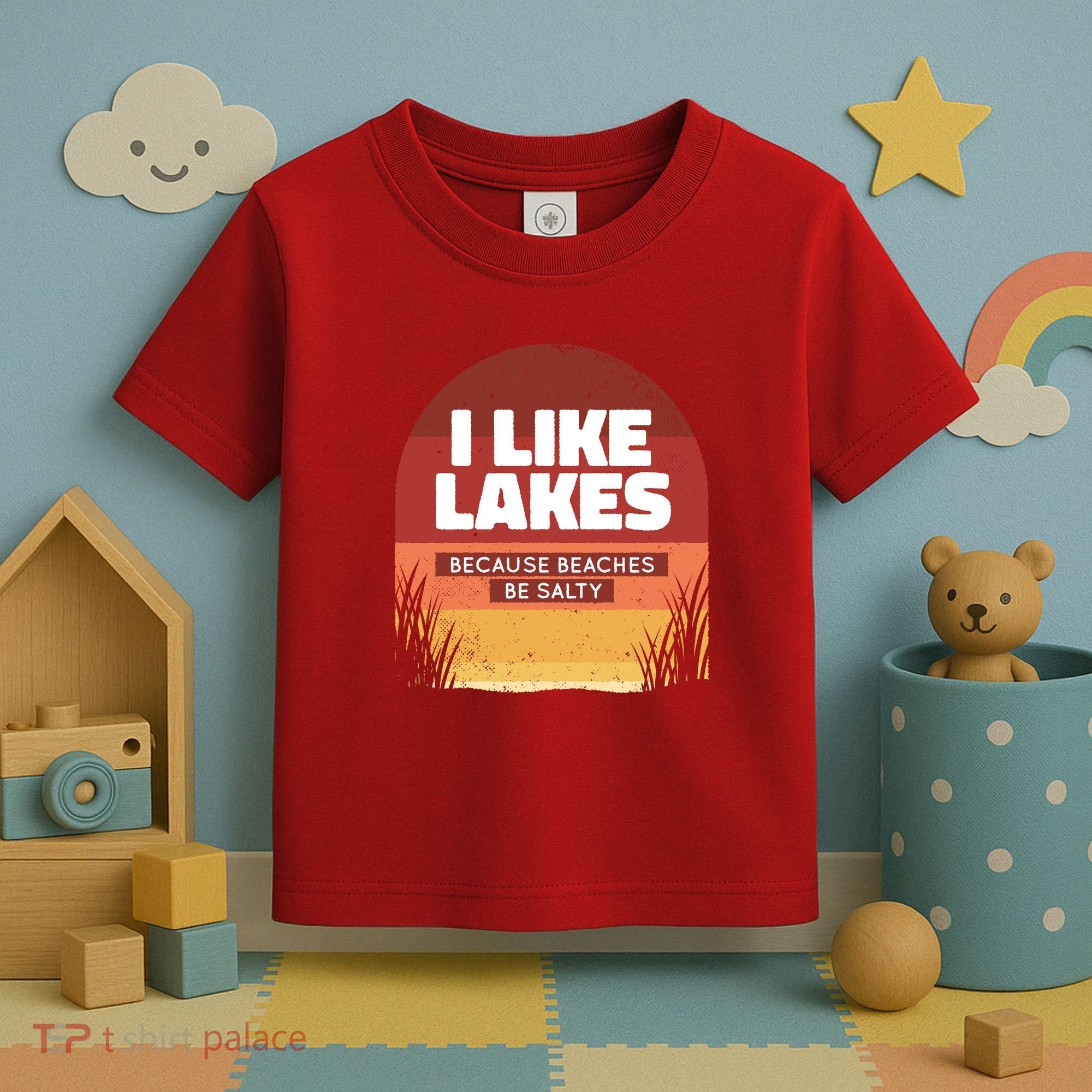 I Like Lakes Because Beaches Be Salty Toddler T-Shirt