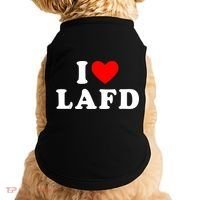 I Love Lafd Funny I Heart Lafd Doggie Tank thumb 0