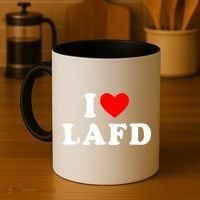 I Love Lafd Funny I Heart Lafd Coffee Mug thumb 4