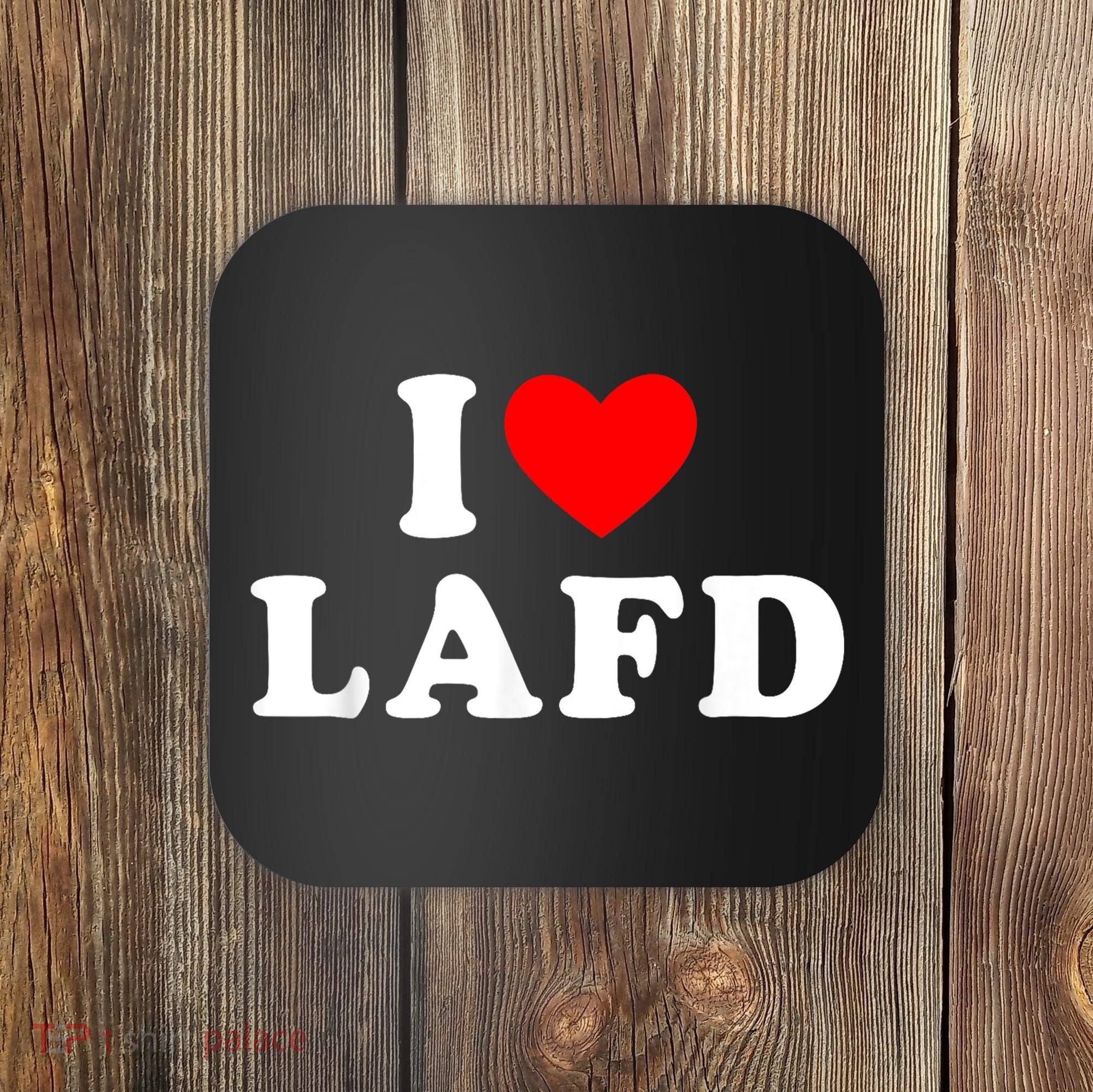 I Love Lafd Funny I Heart Lafd Coaster