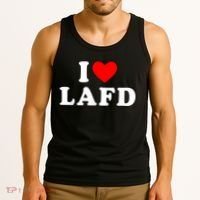I Love Lafd Funny I Heart Lafd Tank Top thumb 3