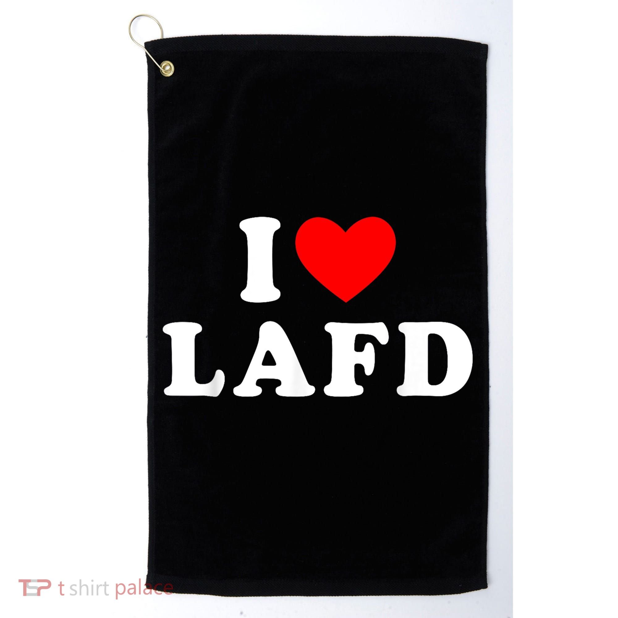 I Love Lafd Funny I Heart Lafd Golf Towel