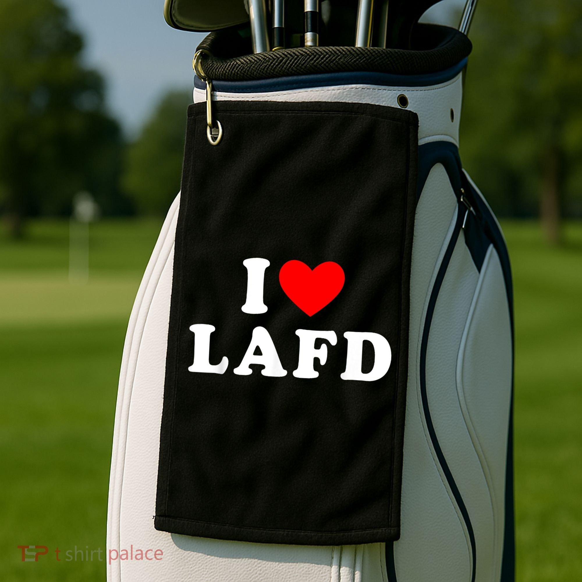 I Love Lafd Funny I Heart Lafd Golf Towel