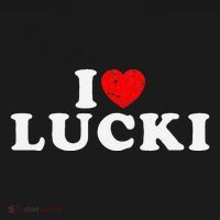 I Love Lucki I Heart Lucki Red Heart Hoodie thumb 2