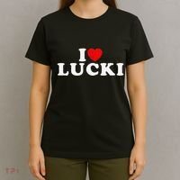I Love Lucki I Heart Lucki Red Heart T-Shirt thumb 4