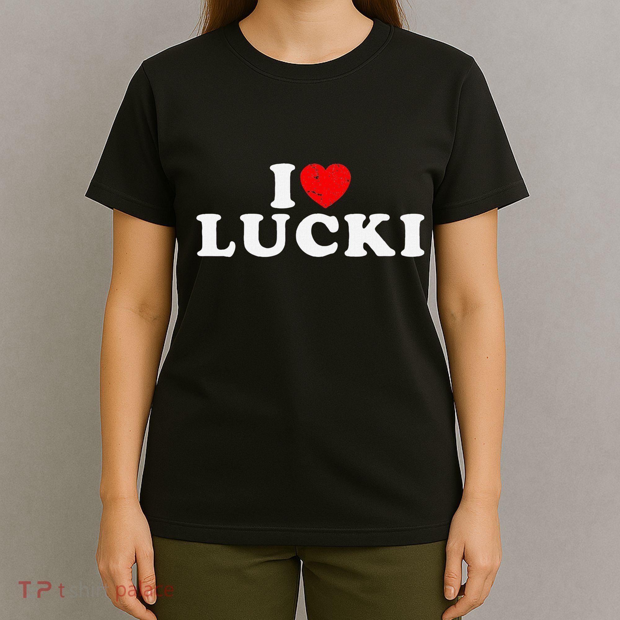 I Love Lucki I Heart Lucki Red Heart T-Shirt