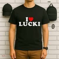I Love Lucki I Heart Lucki Red Heart T-Shirt thumb 6
