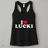I Love Lucki I Heart Lucki Red Heart Women's Tank Top thumb 3