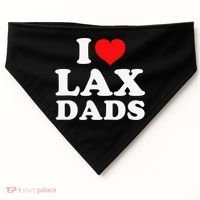 I Love Lax Dads USA-Made Doggie Bandana thumb 0