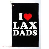 I Love Lax Dads Golf Towel thumb 0