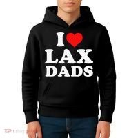 I Love Lax Dads Kids Hoodie thumb 4