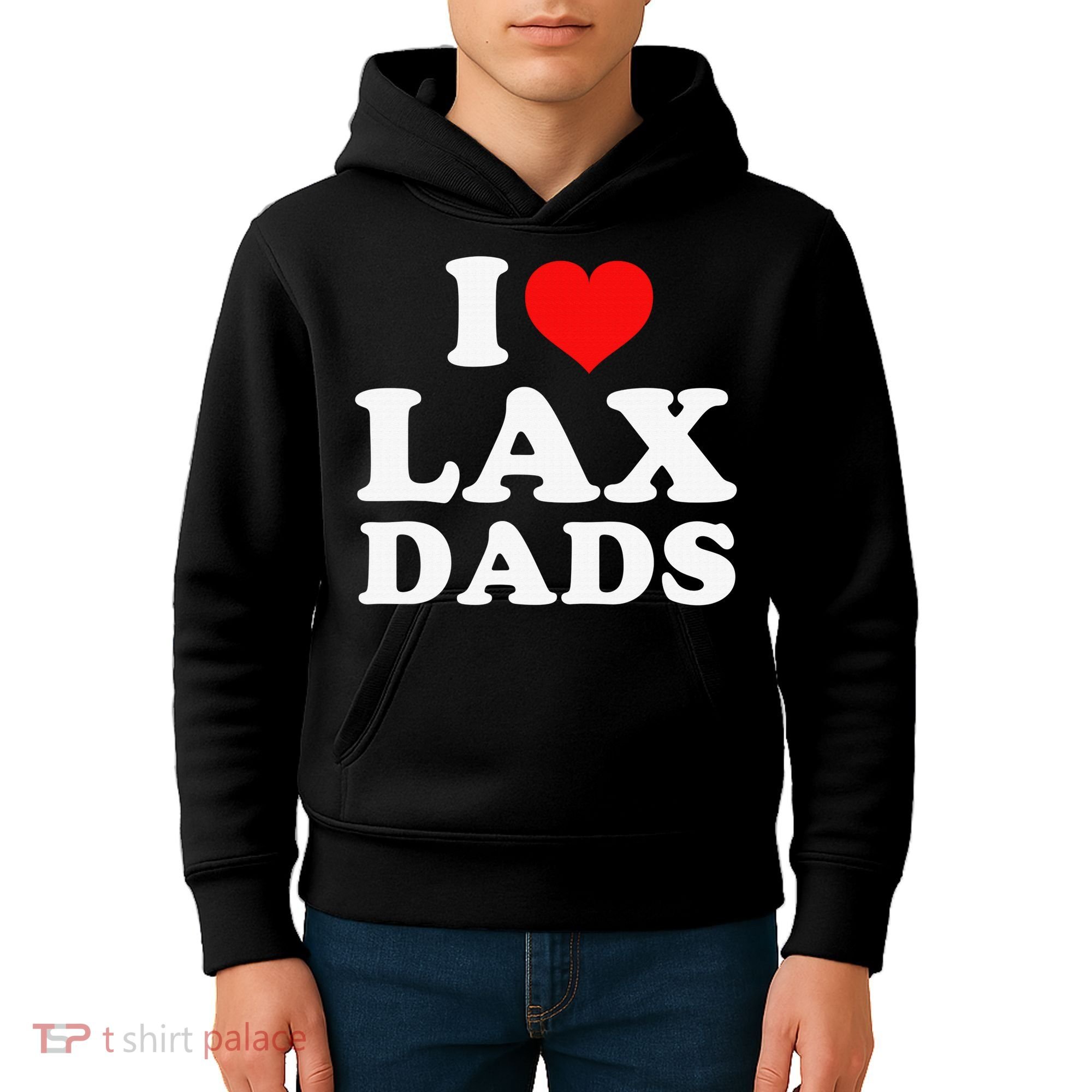 I Love Lax Dads Kids Hoodie