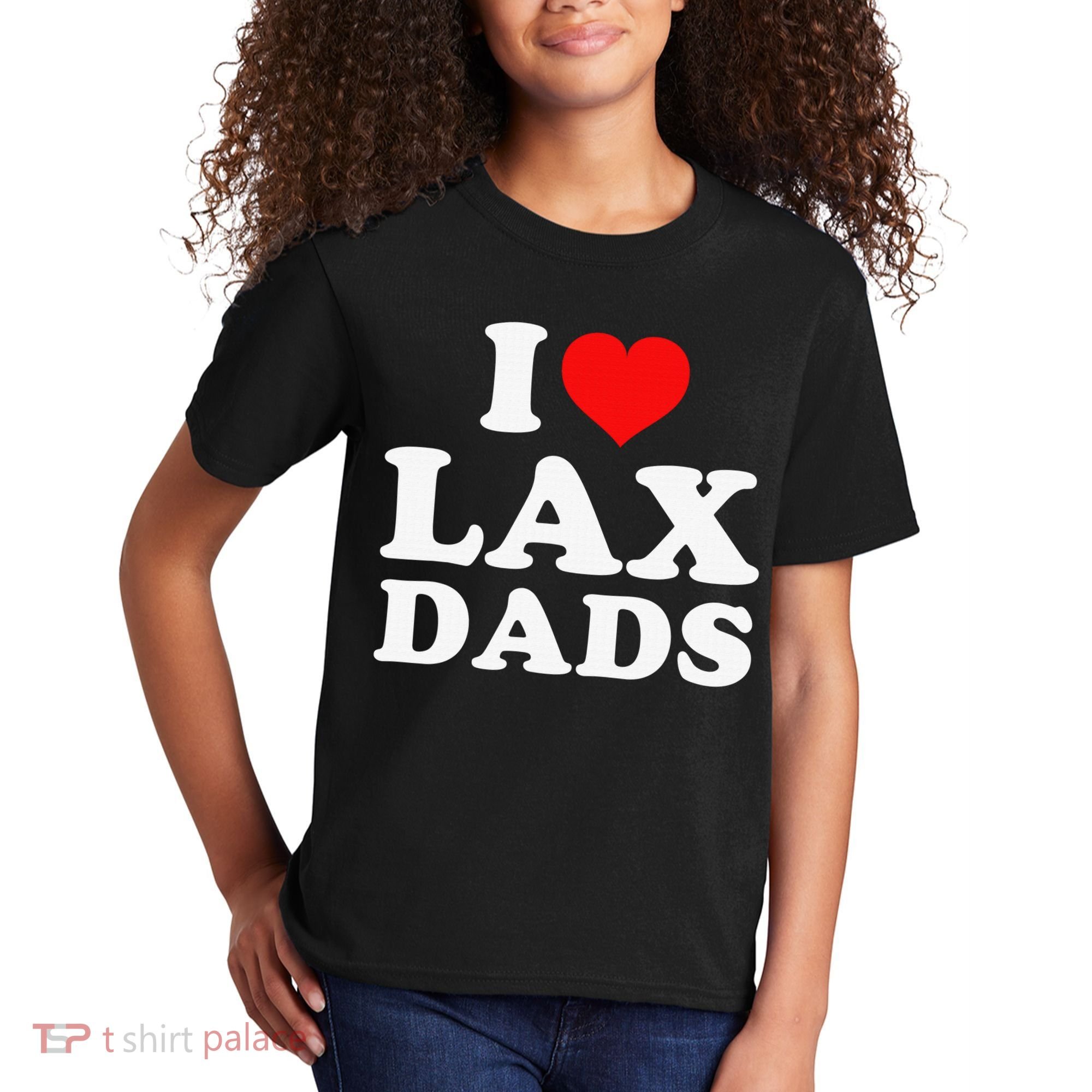 I Love Lax Dads Kids T-Shirt