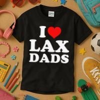 I Love Lax Dads Kids T-Shirt thumb 3