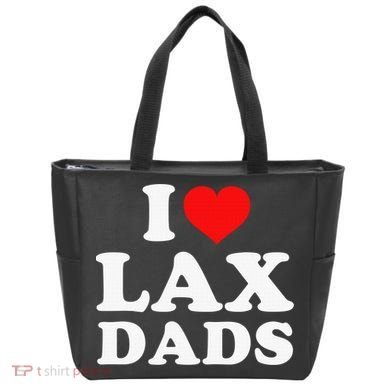 I Love Lax Dads Tote Bag