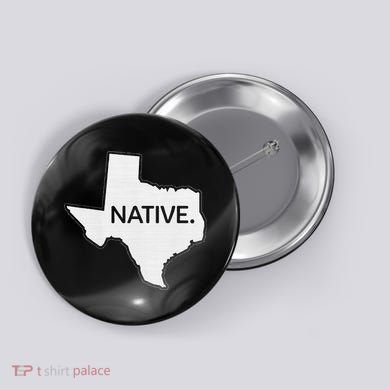 I Love Lone Star State Texas Native Button