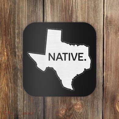 I Love Lone Star State Texas Native Coaster