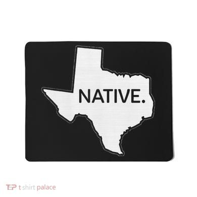 I Love Lone Star State Texas Native Mousepad