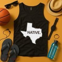 I Love Lone Star State Texas Native Tank Top thumb 4