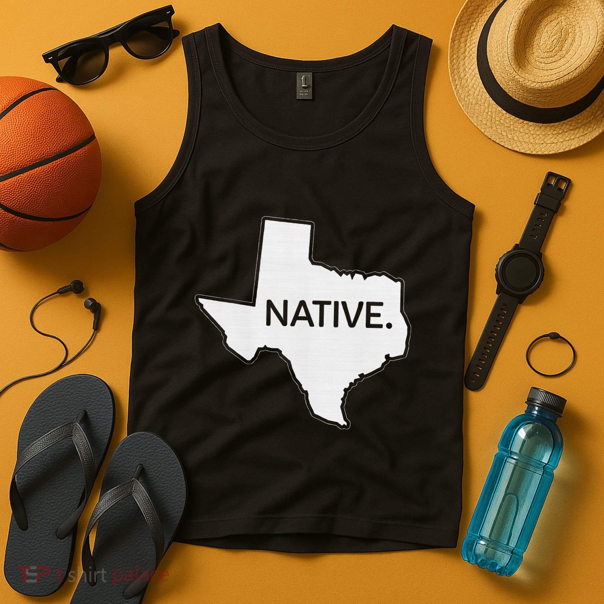 I Love Lone Star State Texas Native Tank Top