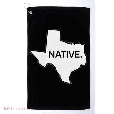 I Love Lone Star State Texas Native Golf Towel