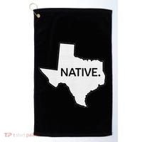 I Love Lone Star State Texas Native Golf Towel thumb 0