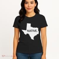 I Love Lone Star State Texas Native Women's T-Shirt thumb 4