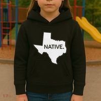I Love Lone Star State Texas Native Kids Hoodie thumb 3