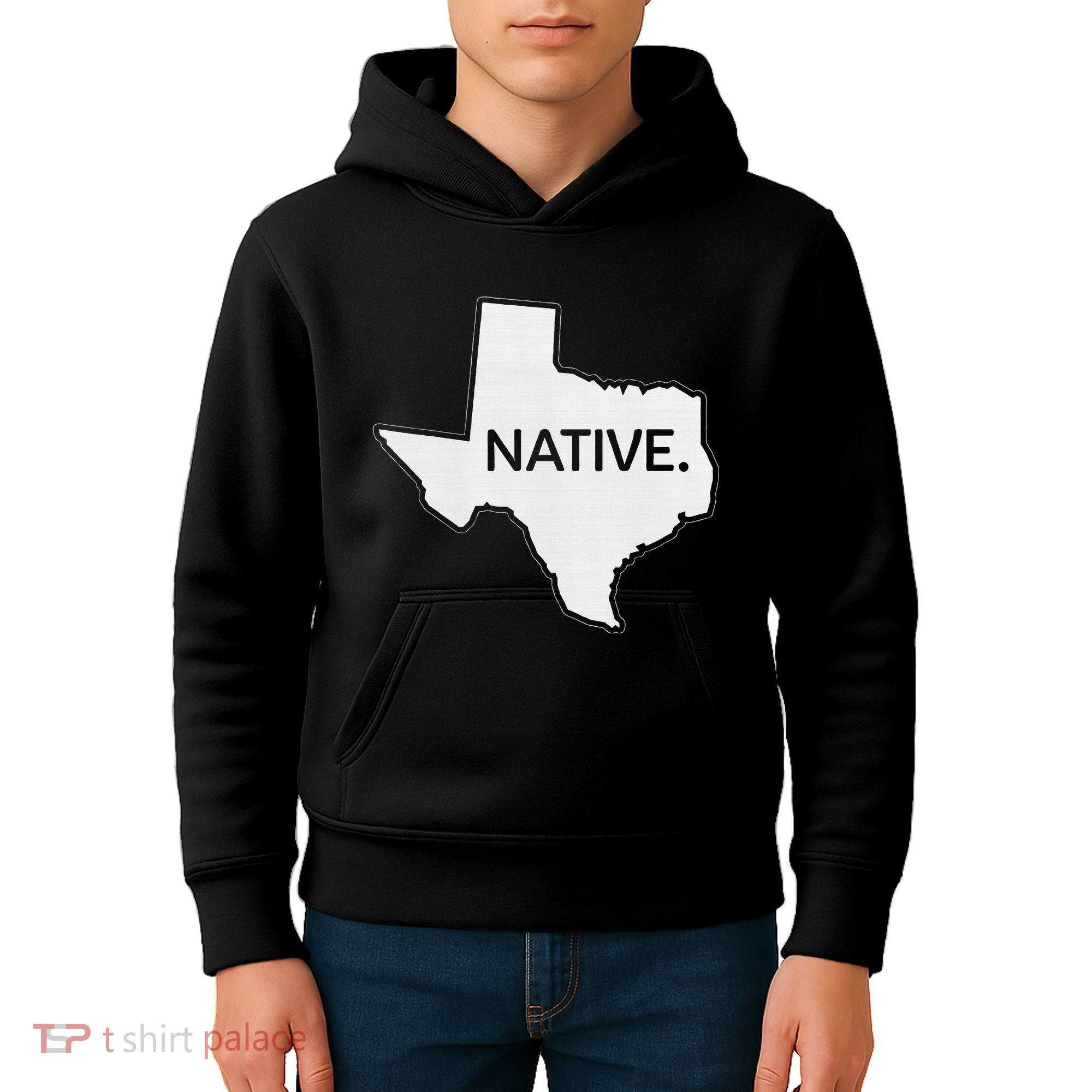 I Love Lone Star State Texas Native Kids Hoodie
