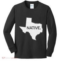 I Love Lone Star State Texas Native Kids Long Sleeve Shirt thumb 0