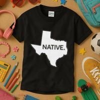 I Love Lone Star State Texas Native Kids T-Shirt thumb 3
