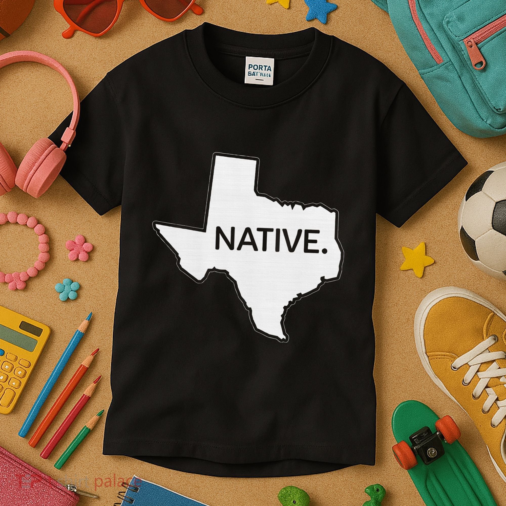 I Love Lone Star State Texas Native Kids T-Shirt