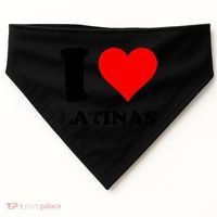I Love Latinas USA-Made Doggie Bandana thumb 0