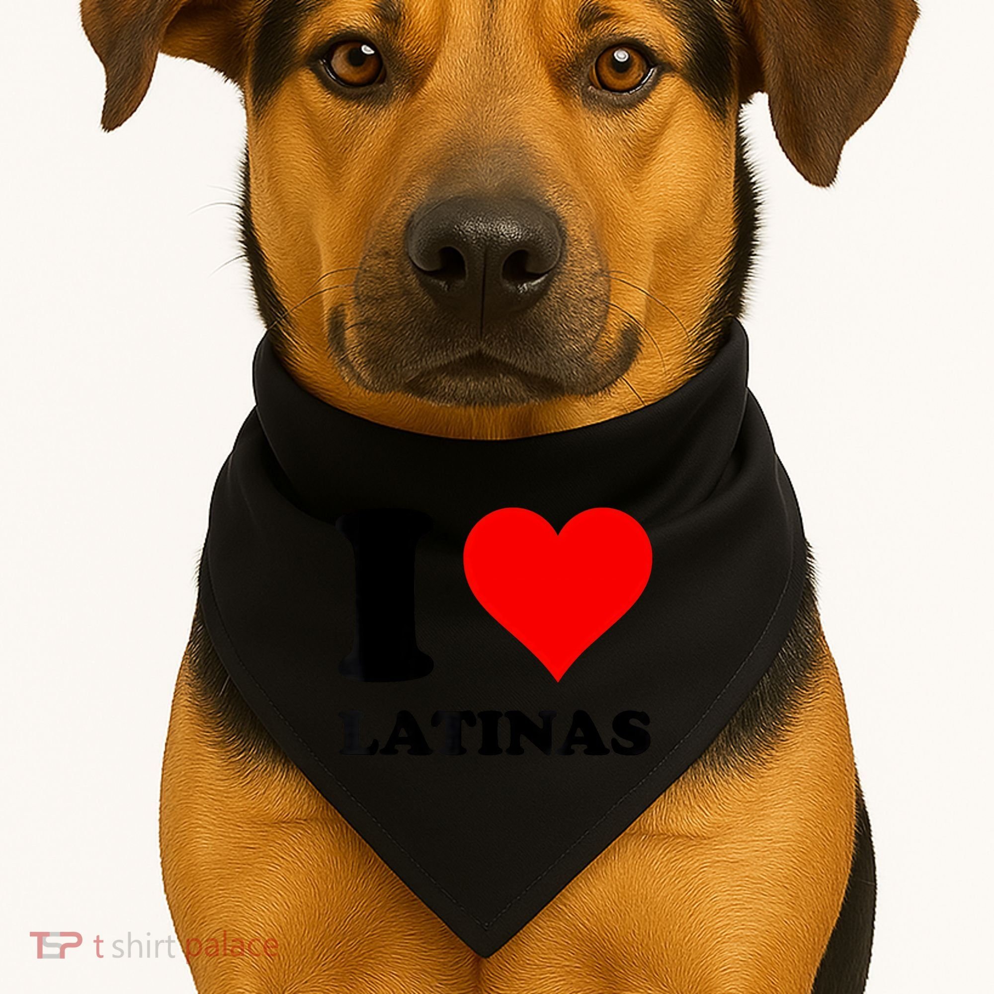 I Love Latinas USA-Made Doggie Bandana