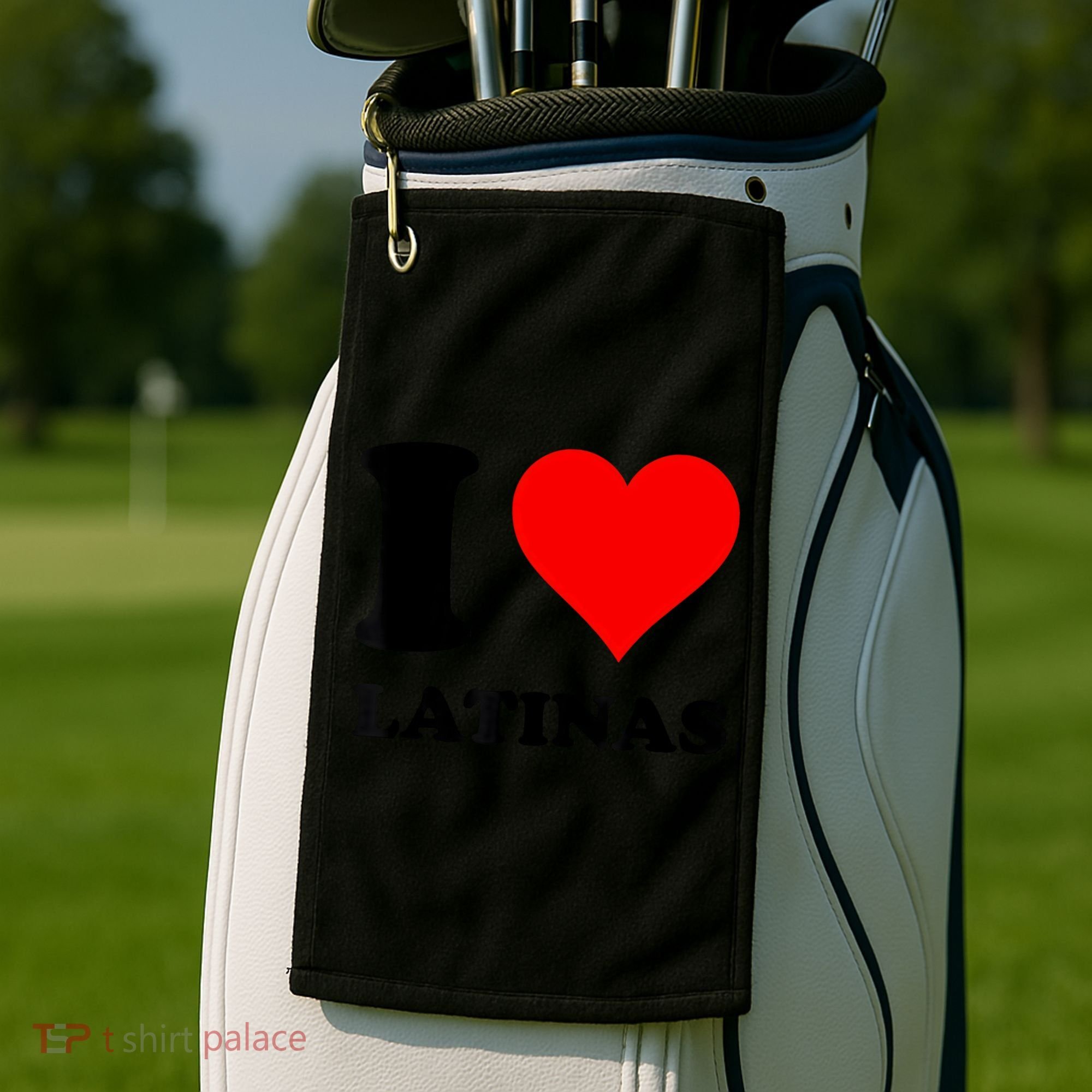I Love Latinas Golf Towel