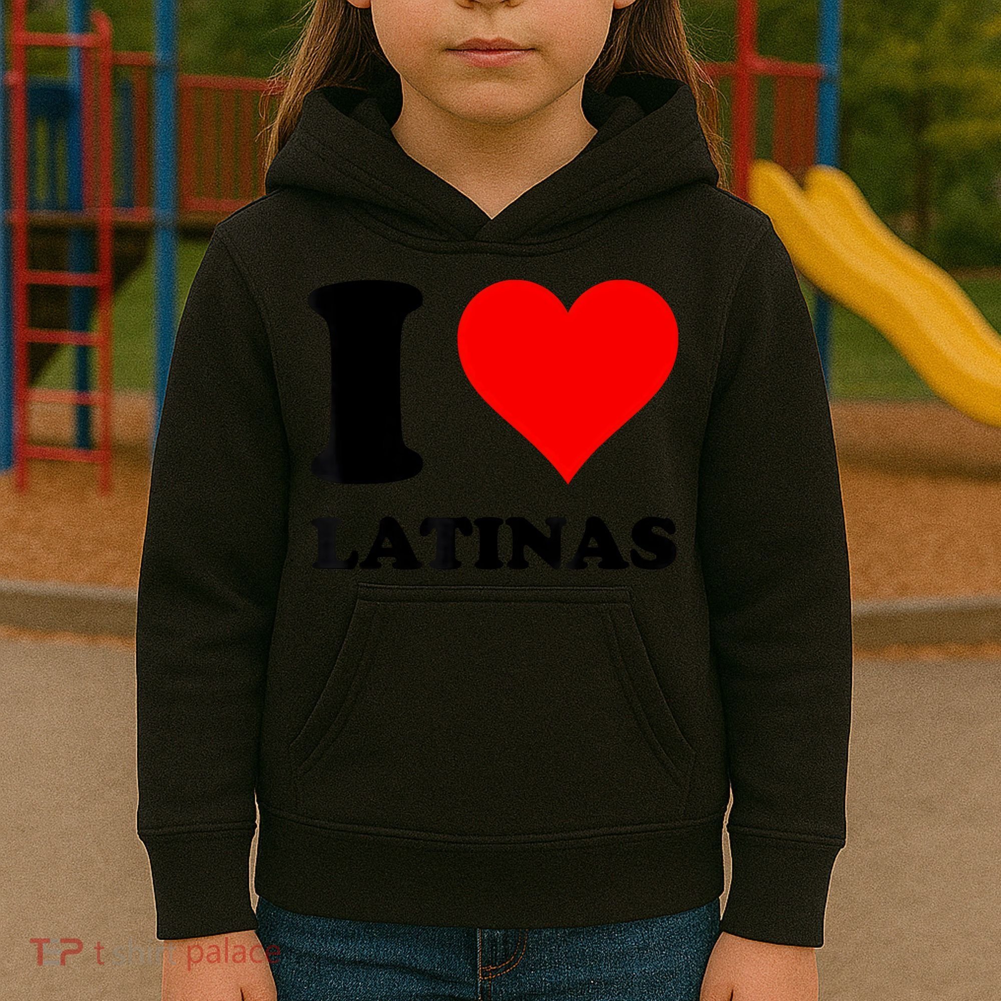 I Love Latinas Kids Hoodie